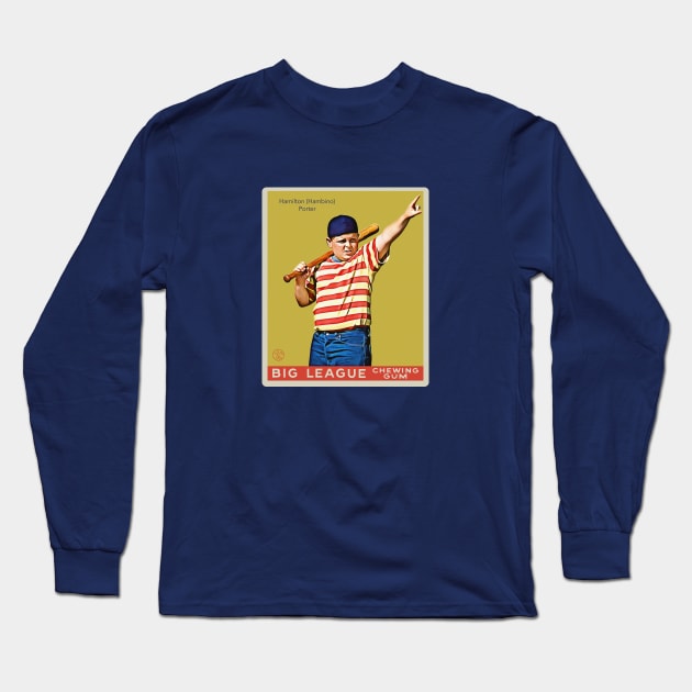 The Great Hambino 1933 Goudey & Co. Baseball Card Long Sleeve T-Shirt by Tomorrowland Arcade